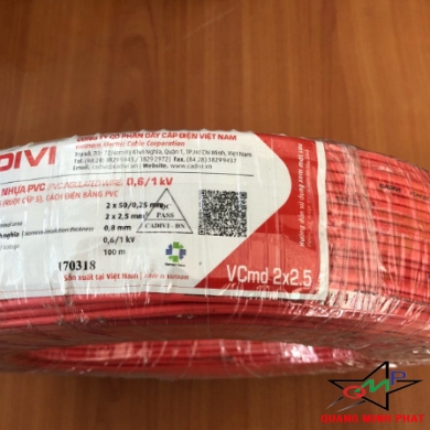 Dây Điện Đôi Mềm VCmd 2x2.5